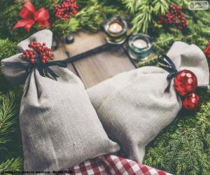 Puzzle Τσάντες δώρου Χριστουγεννιάτικες